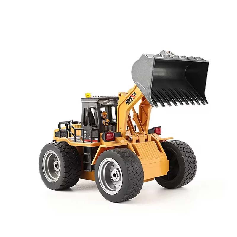 Huina 1532 1/18 Scale RC Bulldozer 9-Channel Semi-Alloy Front Loader Construction Truck with Sound & Lights RTR