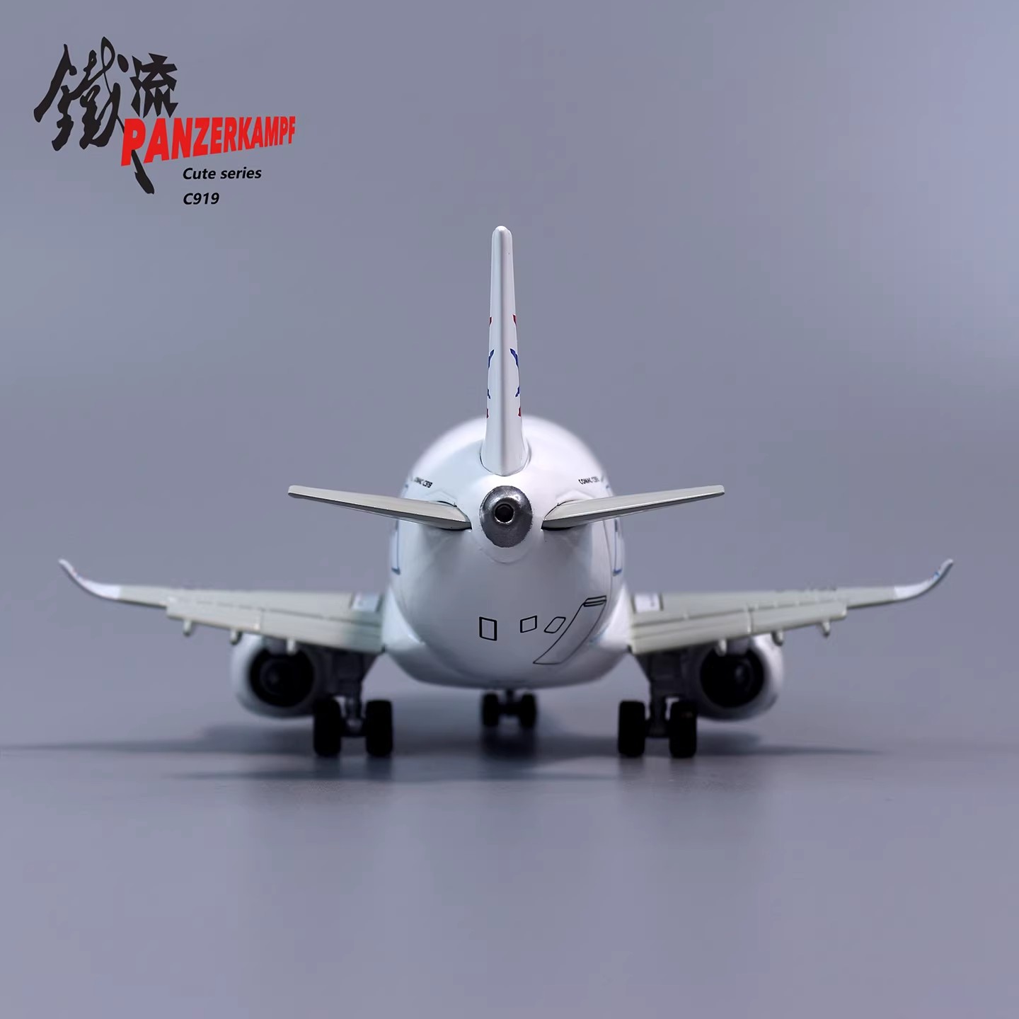 toon plane chibi style aviation gift desktop ornament commercial airliner replica metal finished model mini aircraft