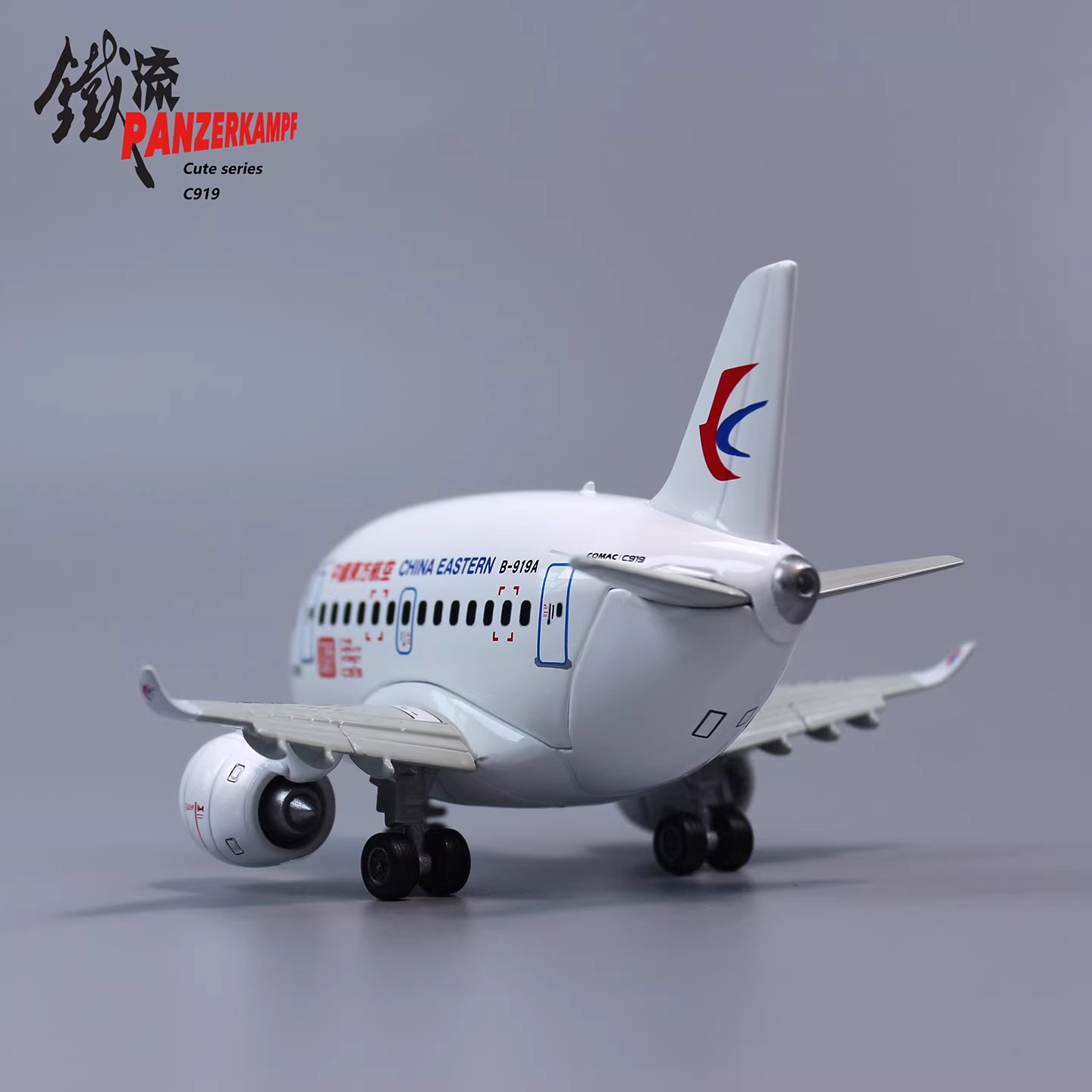 toon plane chibi style aviation gift desktop ornament commercial airliner replica metal finished model mini aircraft