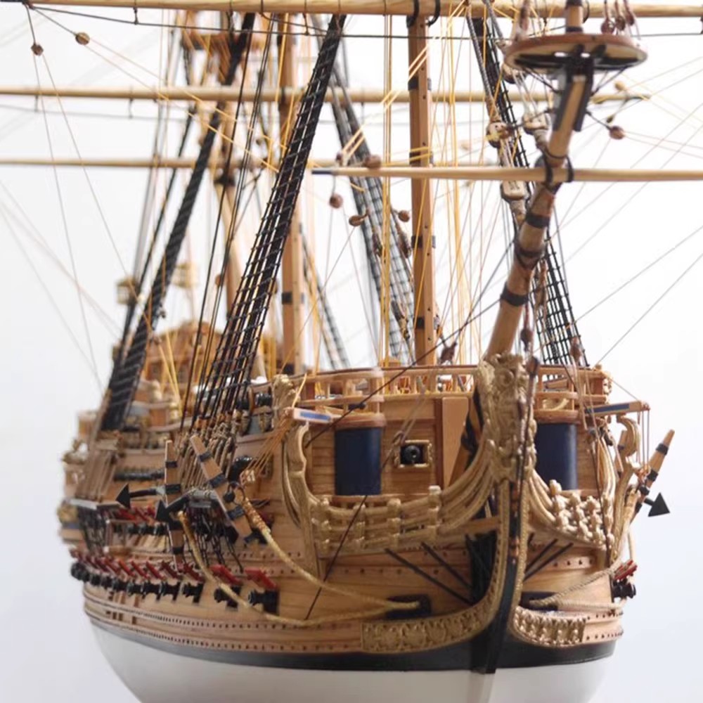 1:50 Scale San Felipe Wooden Ship Model Kit - European Sailing Boat Decor Gift