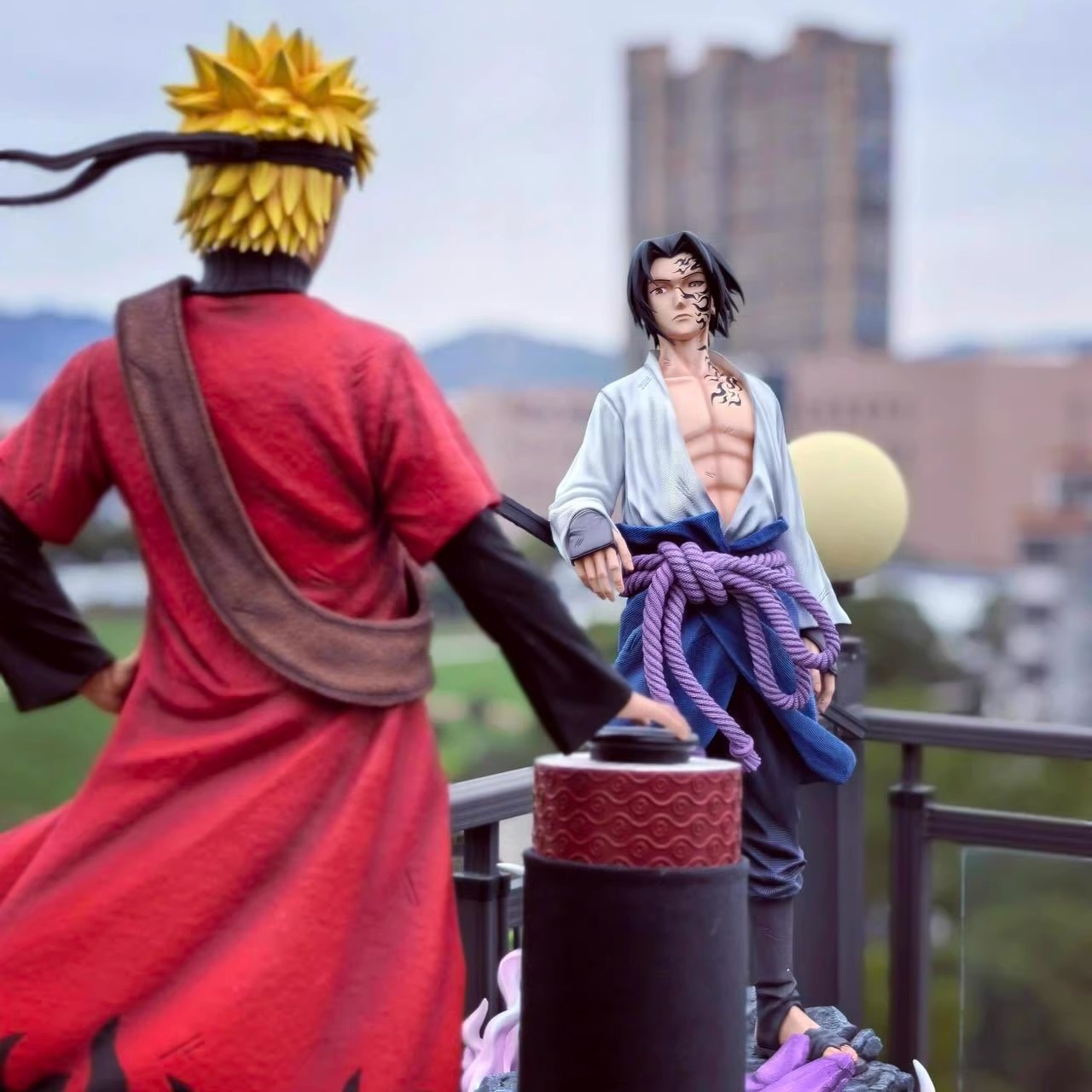 Naruto vs Sasuke Final Battle Diorama - Premium GK Resin Statue & Scene Base (Limited Edition)
