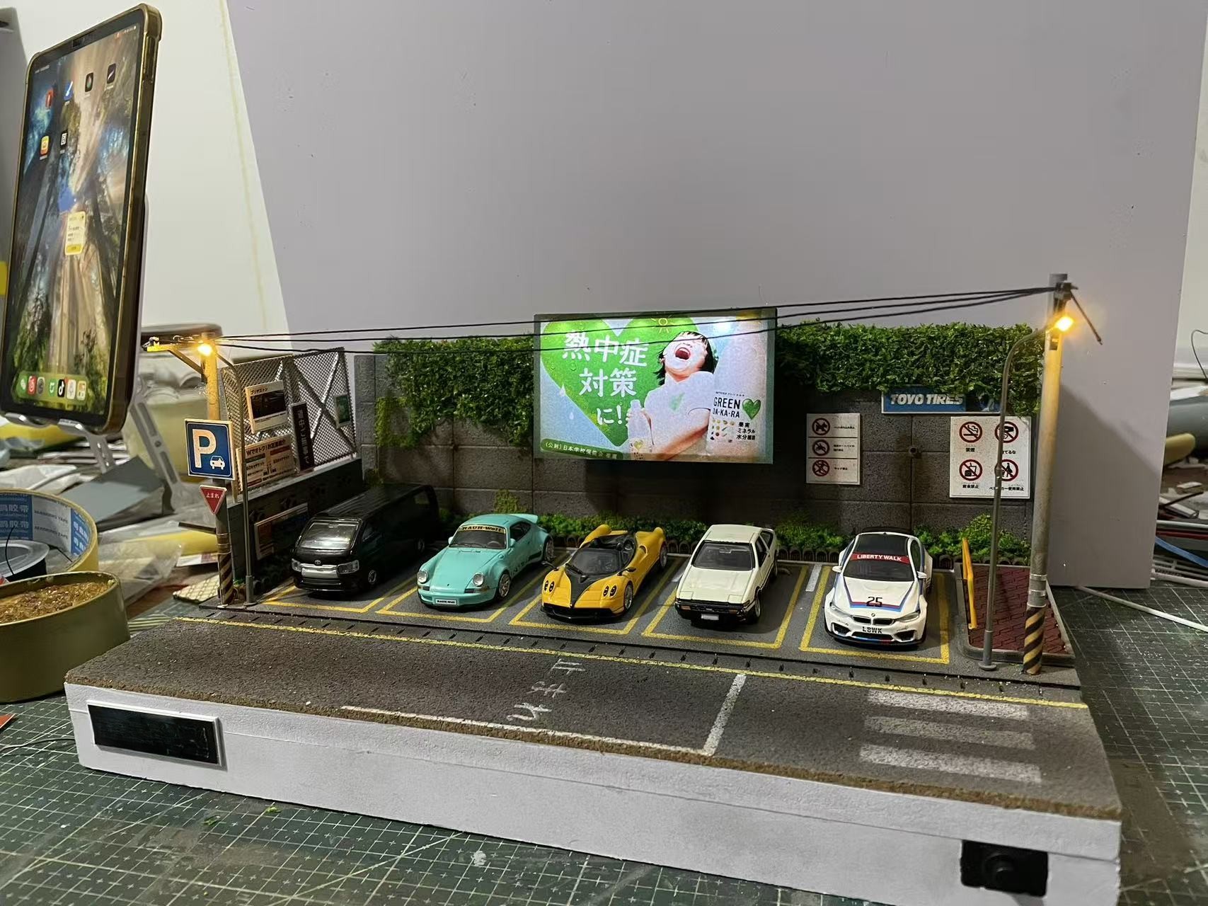 1:64 Scale Diorama Display | Hand-Painted Weathered Finish | Museum-Grade Diecast Garage