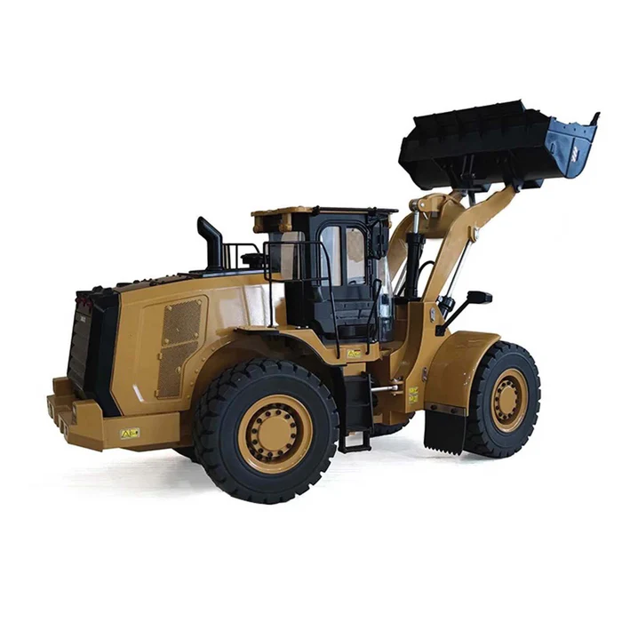 Kabolite K966 1/16 Scale Hydraulic RC Wheel Loader - 2026 Upgraded Edition - Full Metal Alloy Construction Model with FlySky FS-ST8 & Sound System - RTR