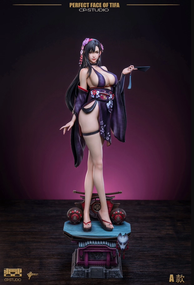 DHstudio Final Fantasy VII Tifa Lockhart Kimono Version Limited GK Resin Statue
