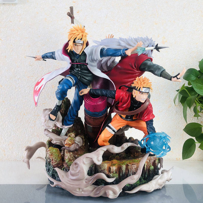 Naruto Shippuden Minato Jiraiya Naruto Bonds of Fate GK Statue