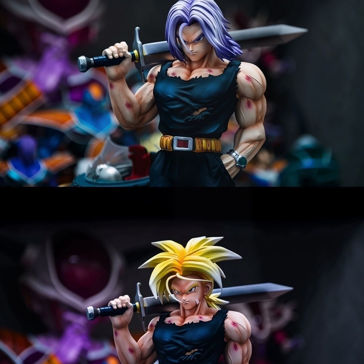 Dragon Ball Z Super Saiyan Future Trunks Sword GK Resin Statue