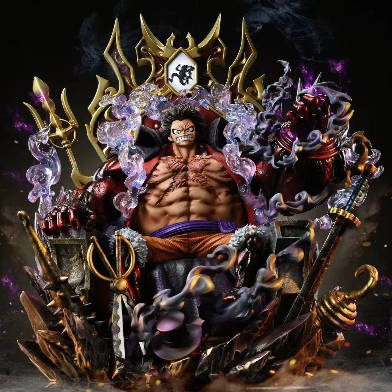 One Piece Gear 4 Luffy on Throne Large GK Resin Statue