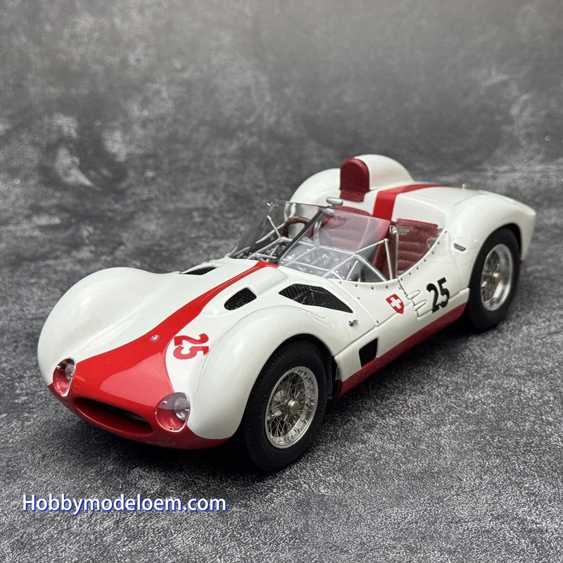 CMC Maserati Tipo 61 "Birdcage", #25, Winner SCCA Pensacola April 1960, Gaston “Gus”Andrey, white/red