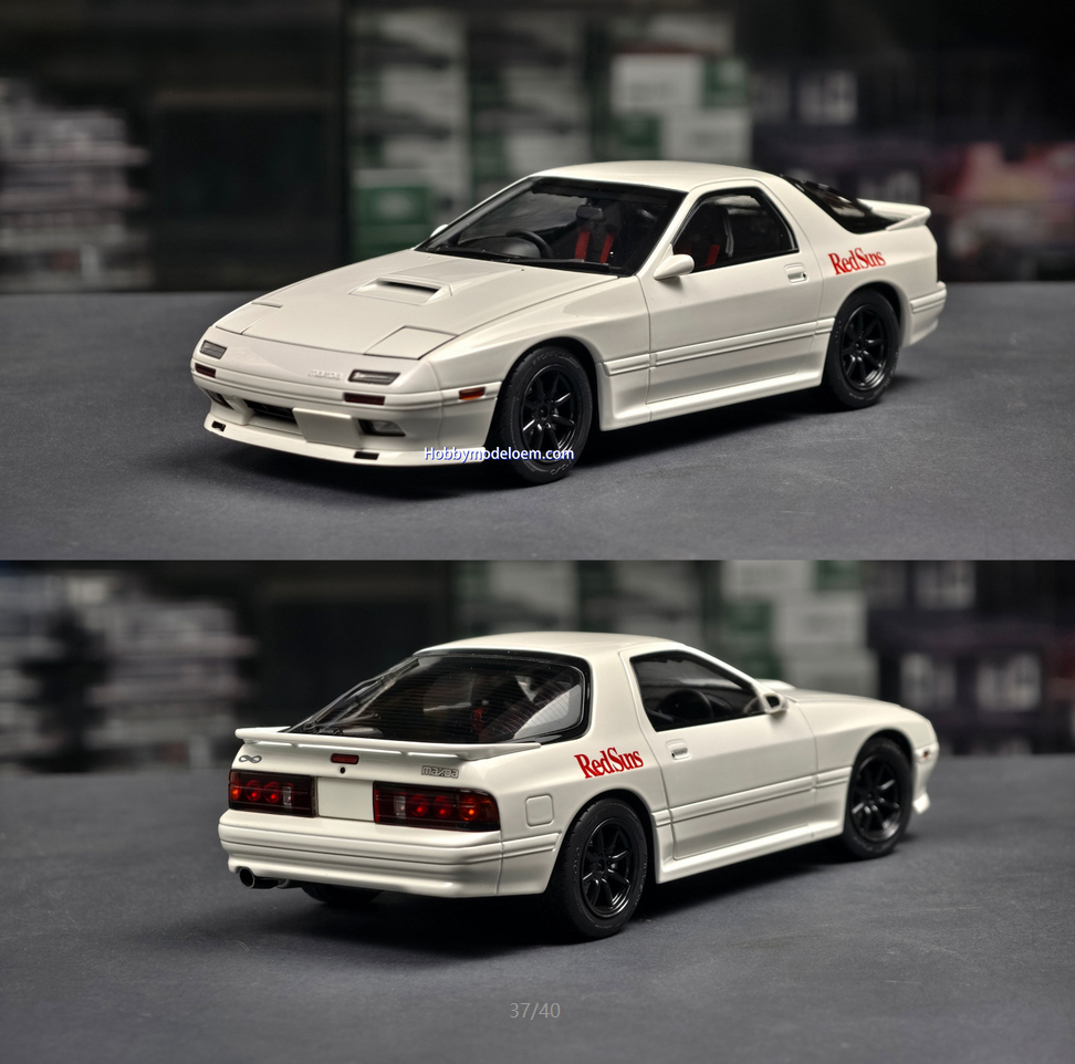 WHELART Wheel Art 1:18 Mazda RX7 FC3S Head Text D 30th Anniversary Alloy Car Model