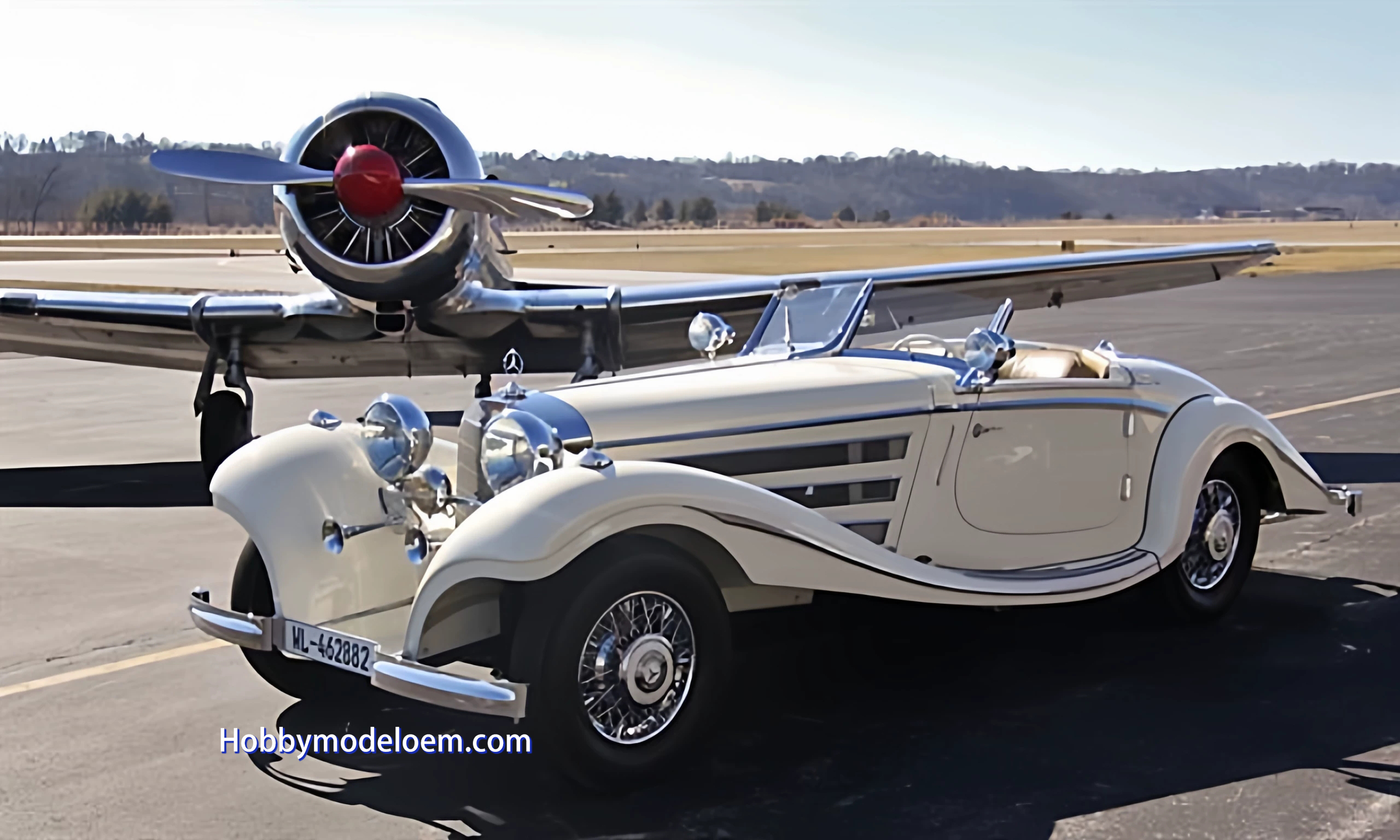 Pre sale CMC 1:18 Mercedes Benz 500K sports car alloy fully open car model collectibles limited edition worldwide