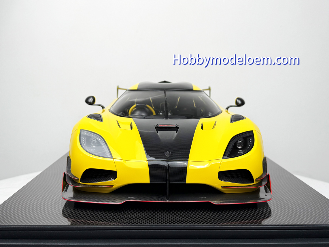Frontiart 1:8 Koenigsegg Agera RS ML Loke Yellow Resin Model Car