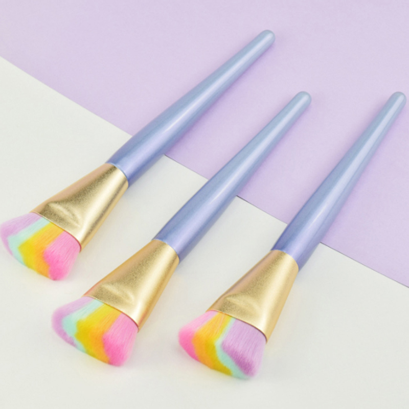 China Highlight Single Makeup Brush Synthetic Hair Manufacturers Beauty Cosmetic Brushes