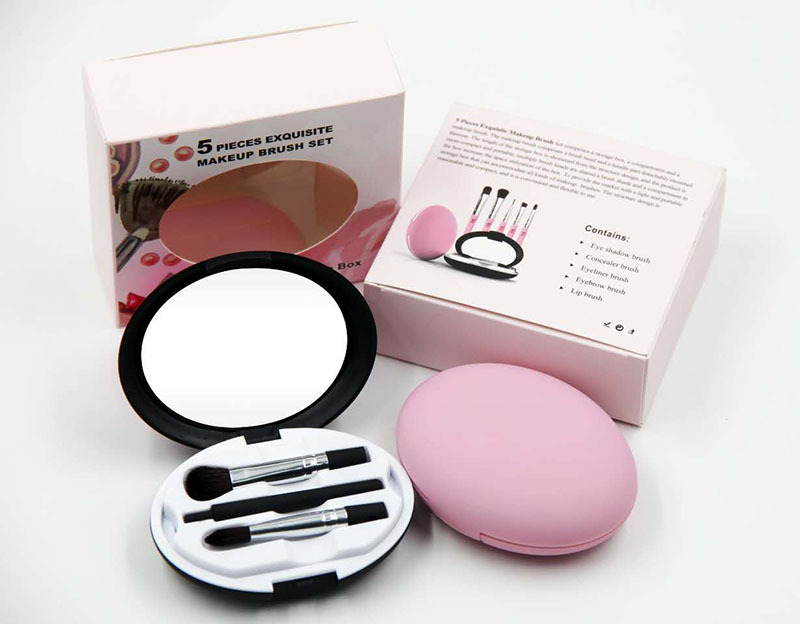 5pcs Travel Portable Eyes Brush Set Makeup Brush Set for eyes with box