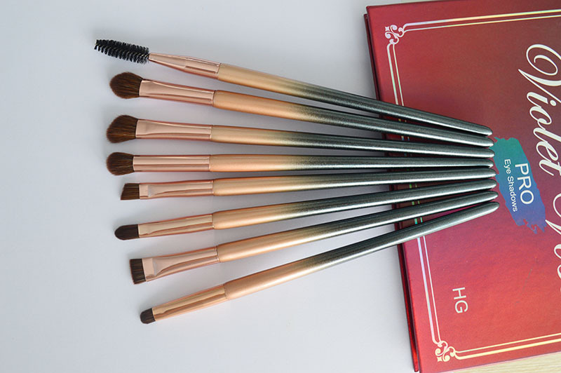OEM Factory Customized 8pcs Synthetic Gradient Beautiful Makeup Brush Set Professional Makeup Brush Eye Brush