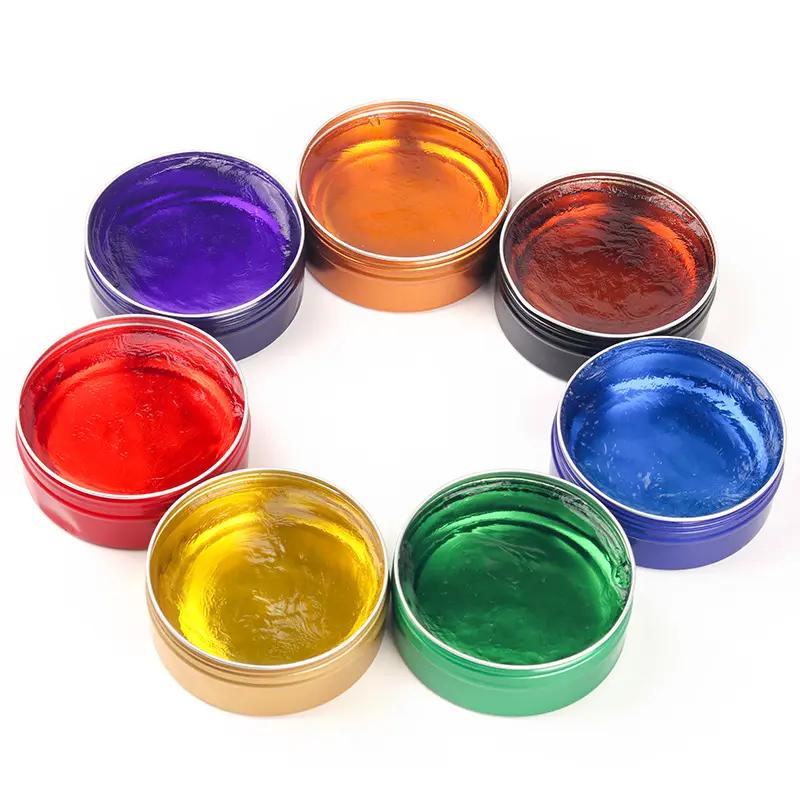 Custom Logo 150g Salon Exclusive Hair Pomade Wax Curly Hair Styling Gel Edge Control Wax Private Label