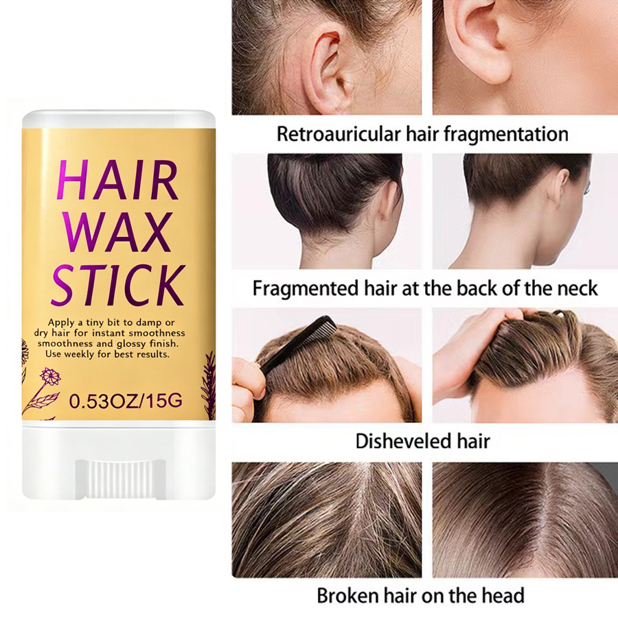 Hair Wax Stick for Flyaways – Taming Lotion for Baby Hairs & Edge Control | No White Residue