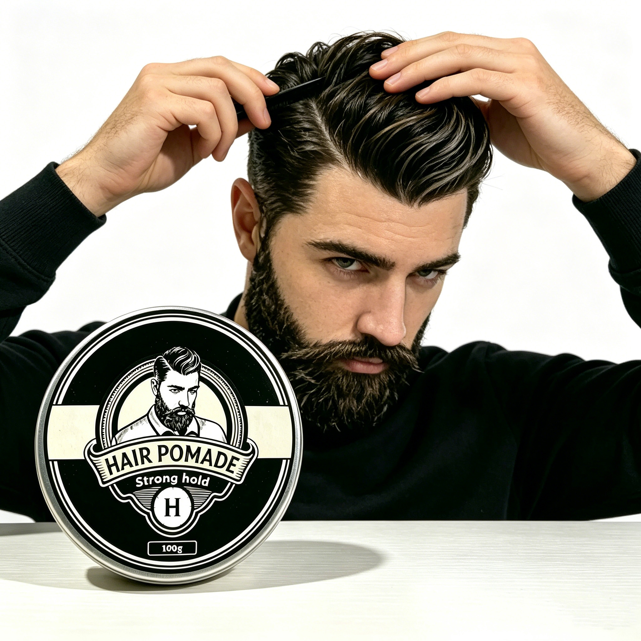 100g Aluminum tin hair pomade