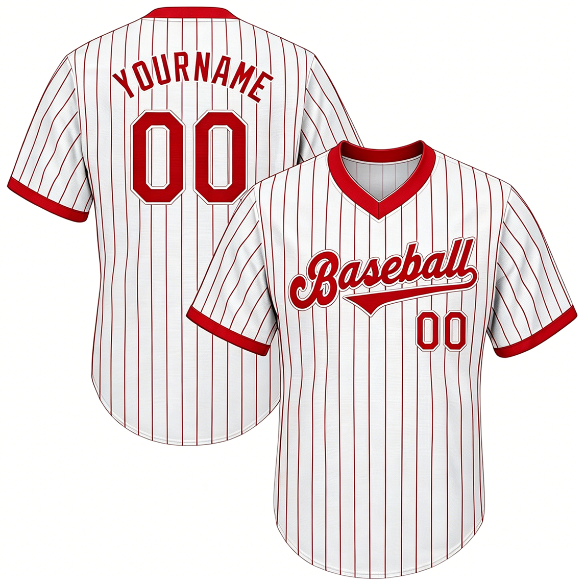 Custom V Neck Baseball Shirts