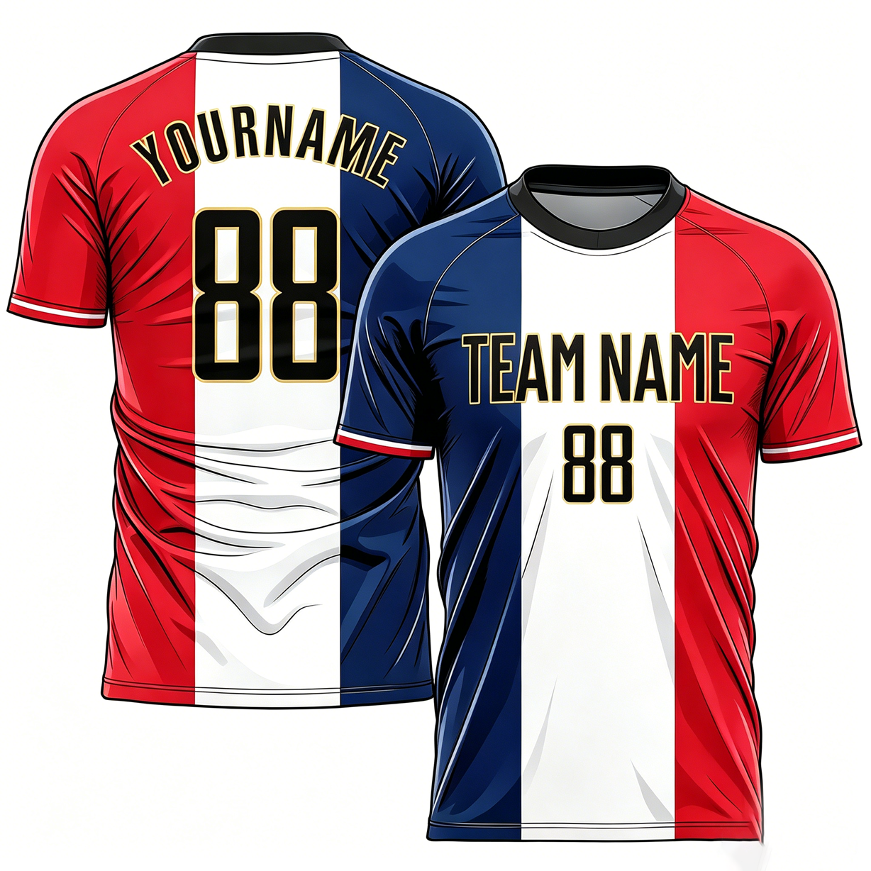 custom regular soccer jersey