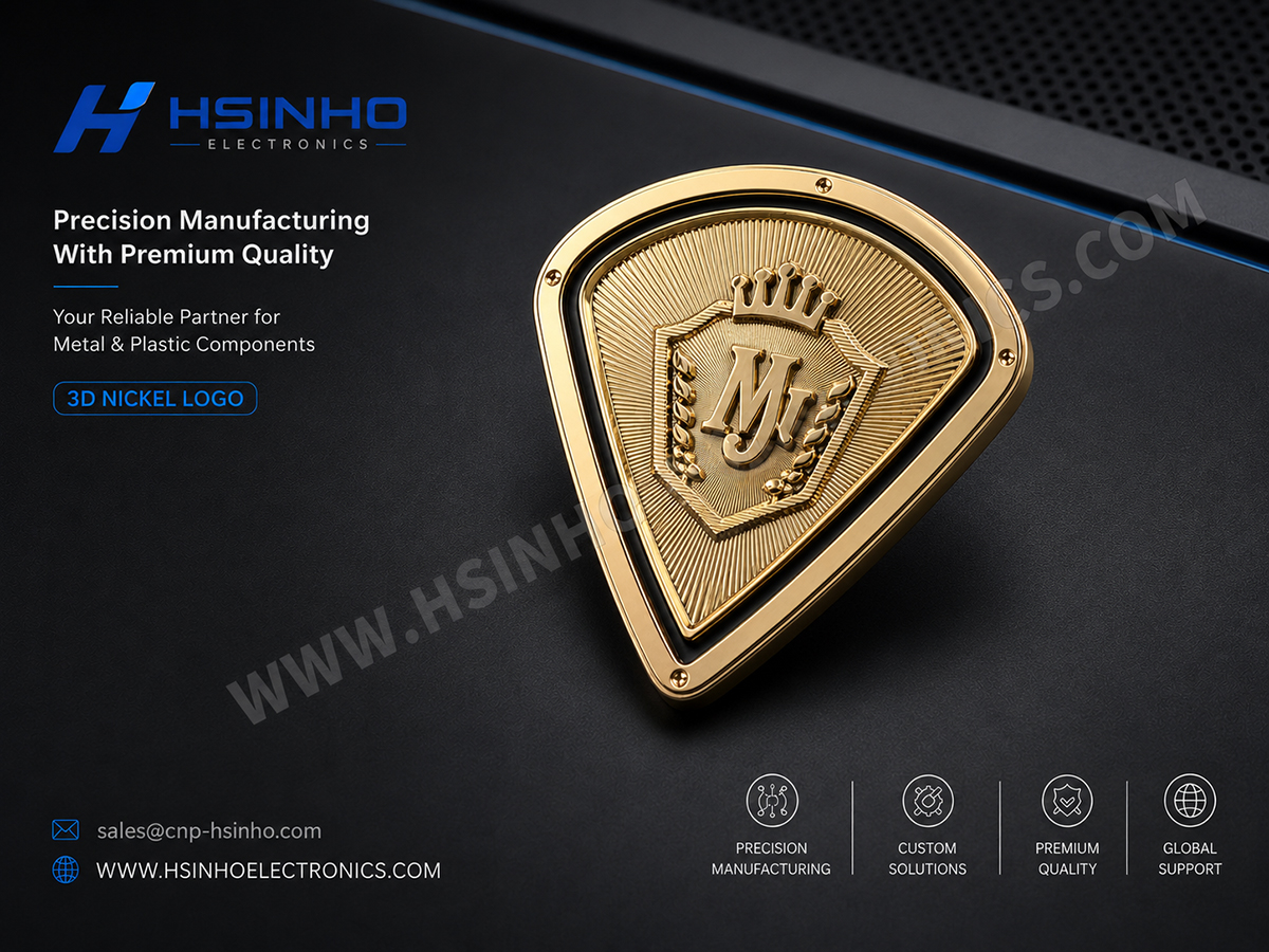 3d electroformed nickel nameplate for luxury perfume bottle hsinho1