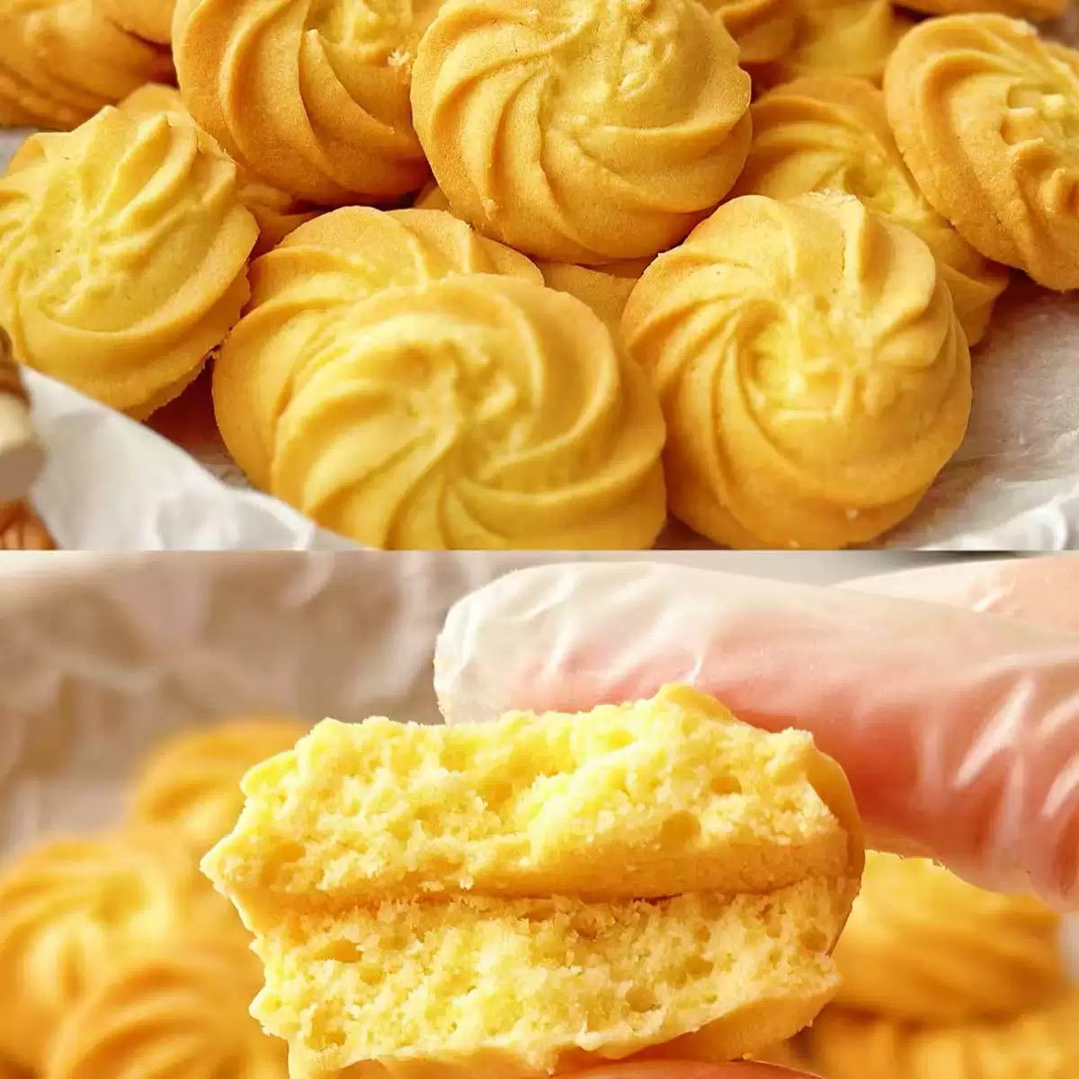 Butter Cookies Sea Salt Flower Cookies Snacks 