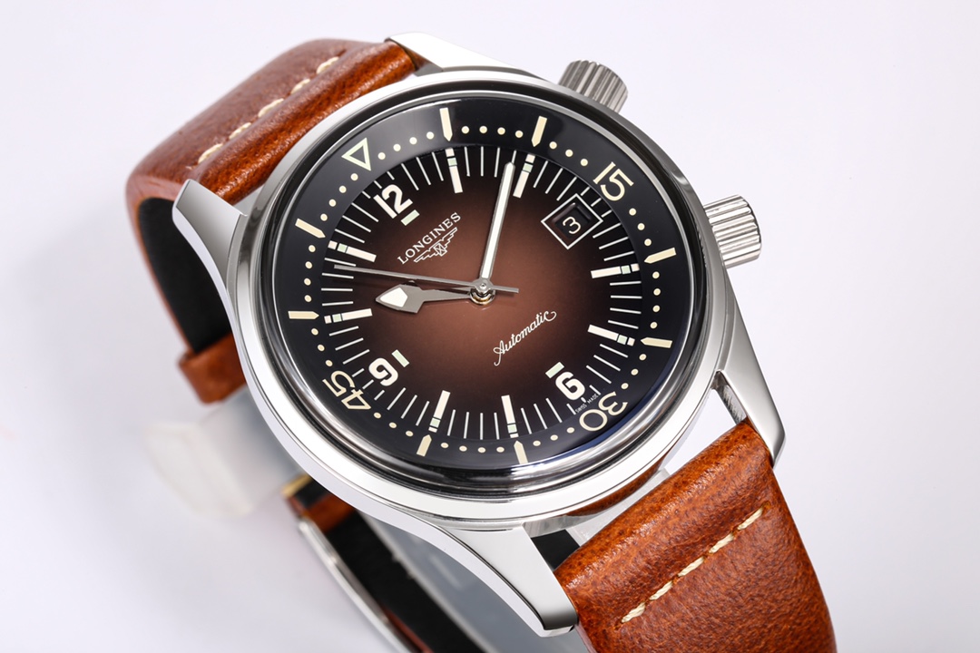 Men's Classic Mechanical Watch Orange Strap
