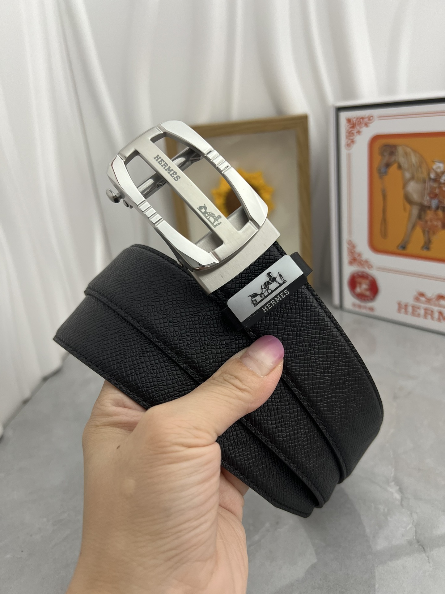 35MM men's cowhide belt