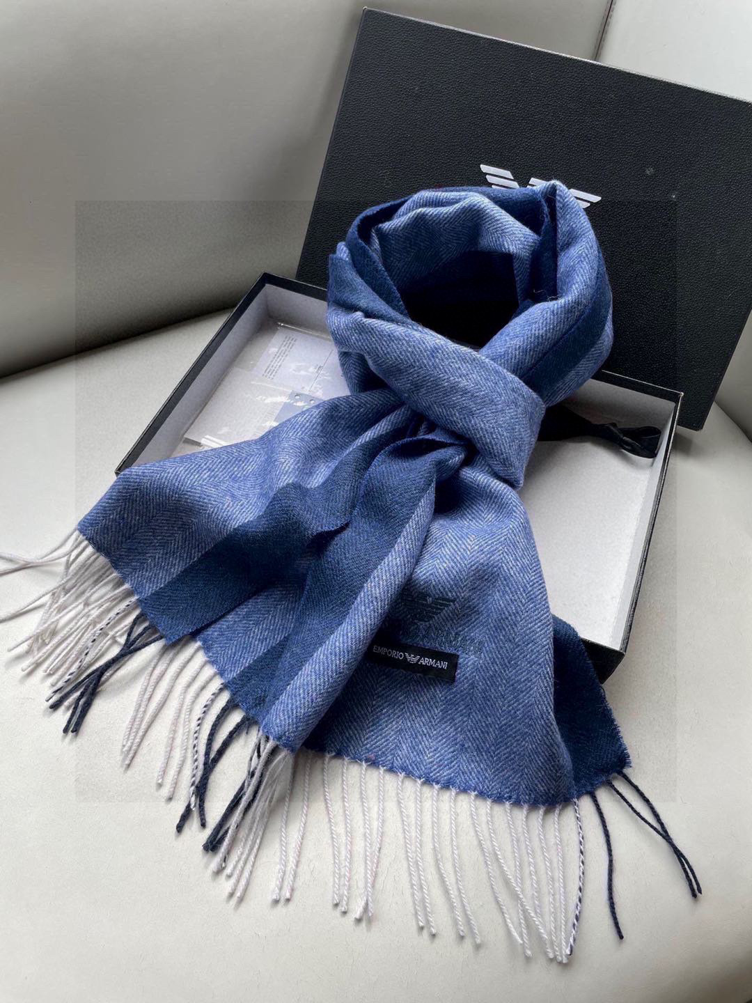 Classic color matching cashmere scarf