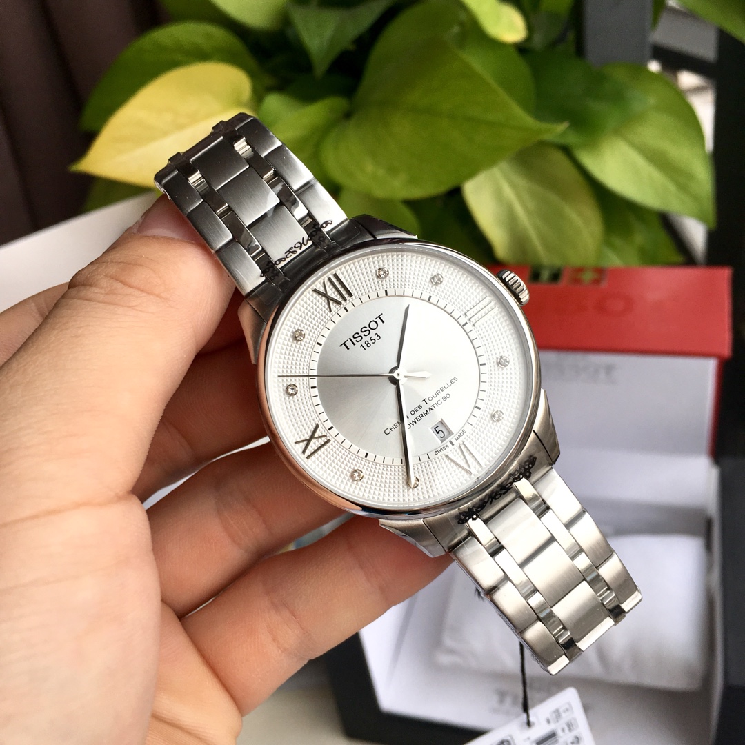 Silver Men's Watch Stainless Steel Strap