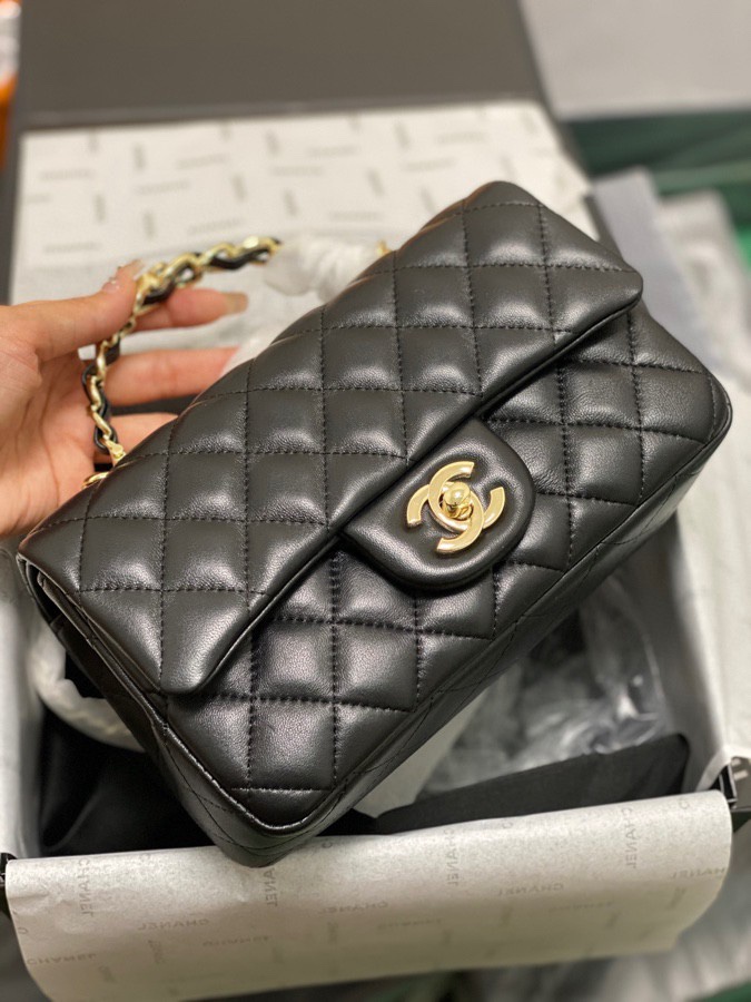 Black Rhombus Fashion Shoulder Bag