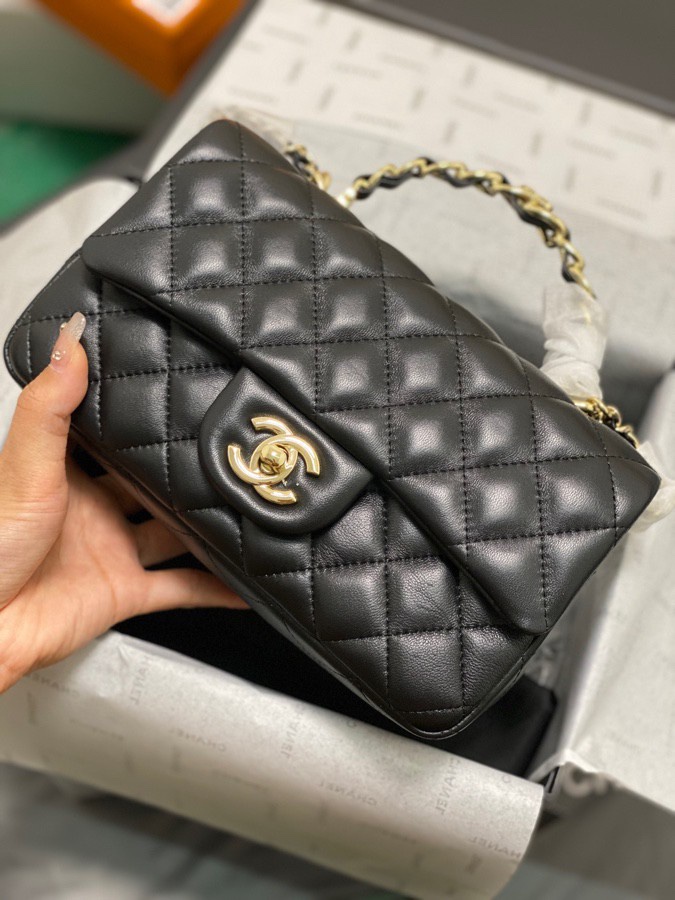 Black Rhombus Fashion Shoulder Bag