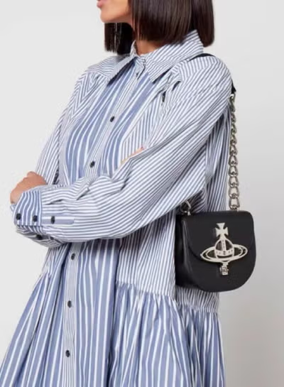 Vivienne Black Saddle Bag