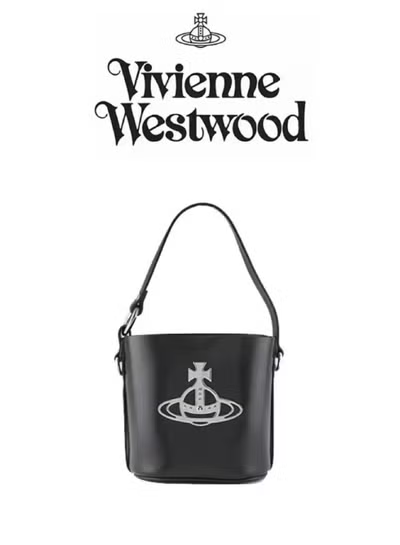 Saturn Black Classic Bucket Bag
