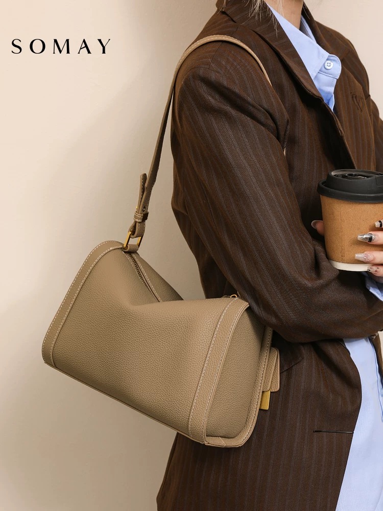 First layer cowhide bag women's shoulder bag