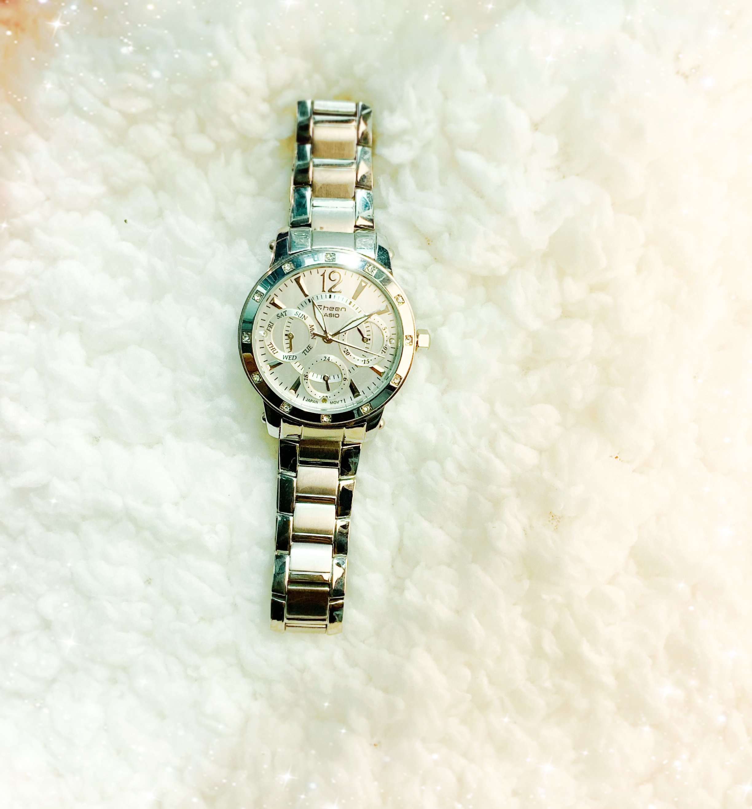 Three-eye Casio women's watch