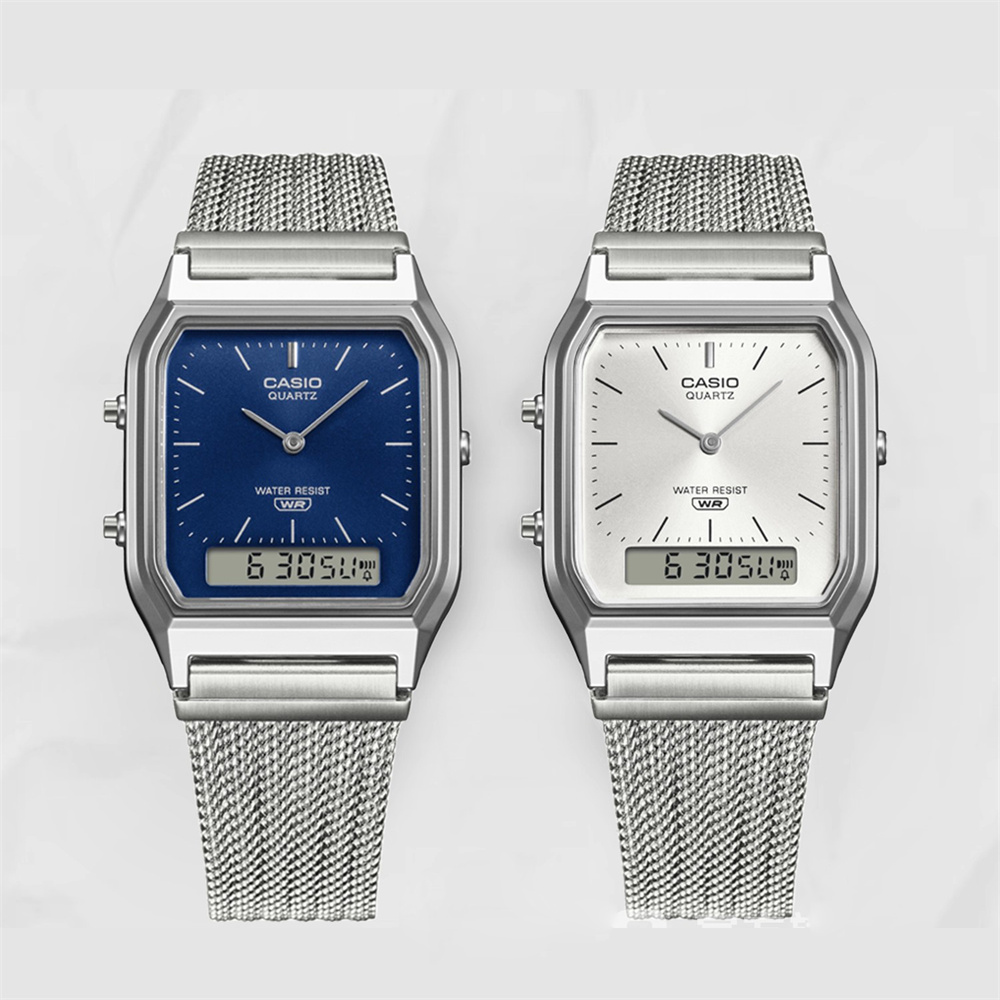 Retro modern minimalist small square watch for men and women