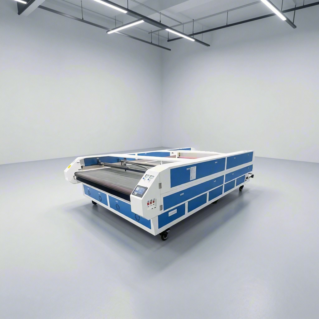 Large-format high-speed dual-head interactive dual-track asynchronous laser cutting machine