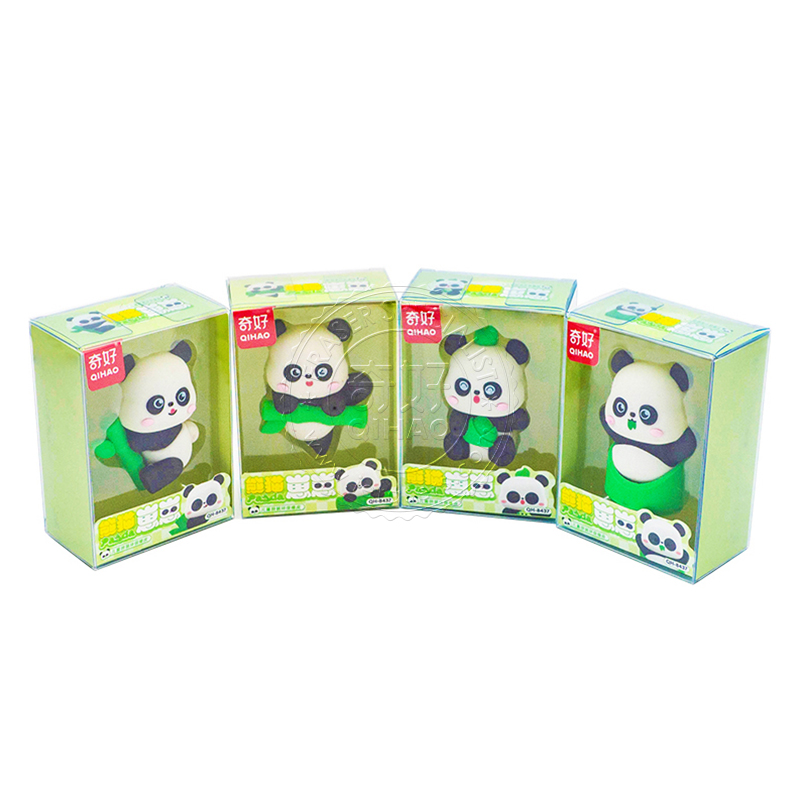 Back to School Novelty Panda Eraser OEM Gift For Kids 