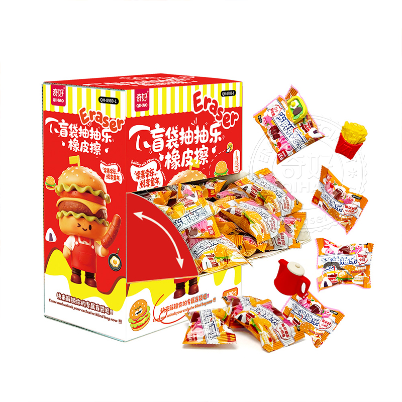 Collectible 3D Puzzle Food Eraser Promotional Stationery