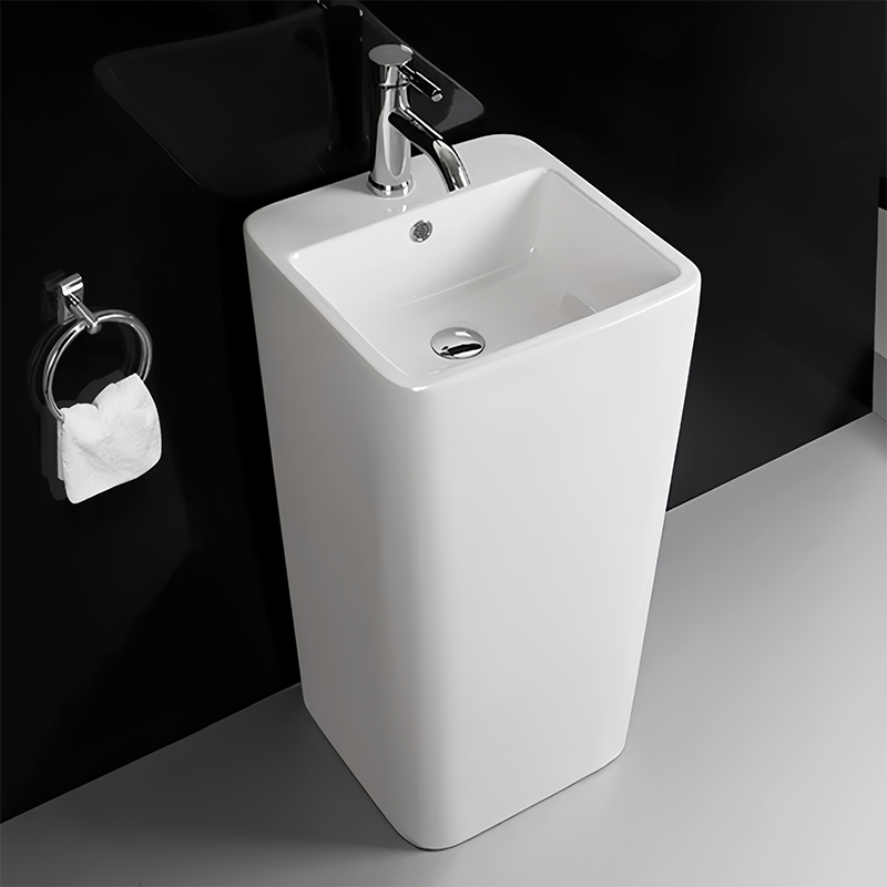 Robust Ceramic Pedestal Sink Frost Resistant Custom Packaging Bulk Supply For Central Asia Buyers