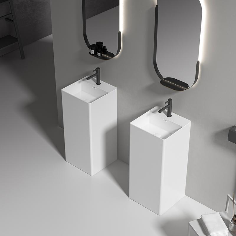 Commercial Project Ceramic Pedestal Basin OEM ODM Custom Color Custom Packaging Wholesale