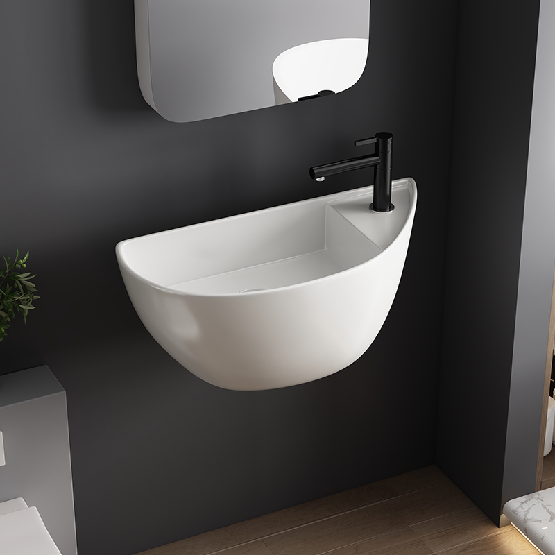 Classic Wall Mounted Ceramic Wash Basin Vitreous Anti Stain Glaze Non Porous Factory Direct OEM ODM Bulk Supply Support Small Custom Orders For Sanitary Ware Importers