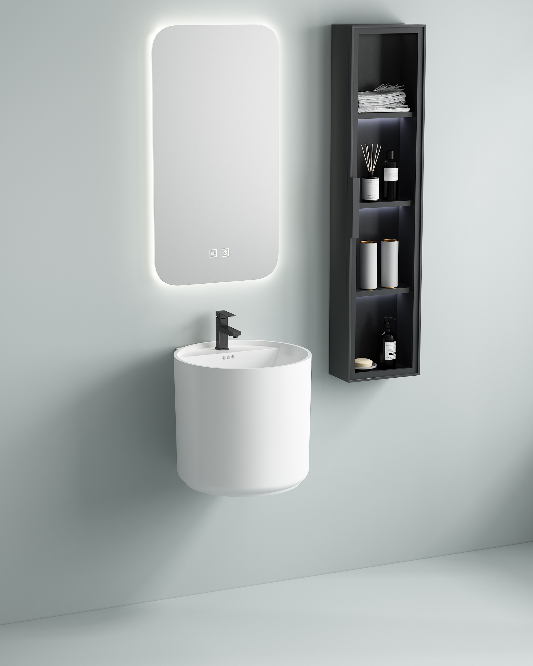  Clean Line Wall Mounted Ceramic Wash Basin High Gloss Vitreous Glaze Anti Fouling Easy Wipe Factory Direct Large Stock Custom Sample Support Small Custom Orders For Commercial Building Renovation