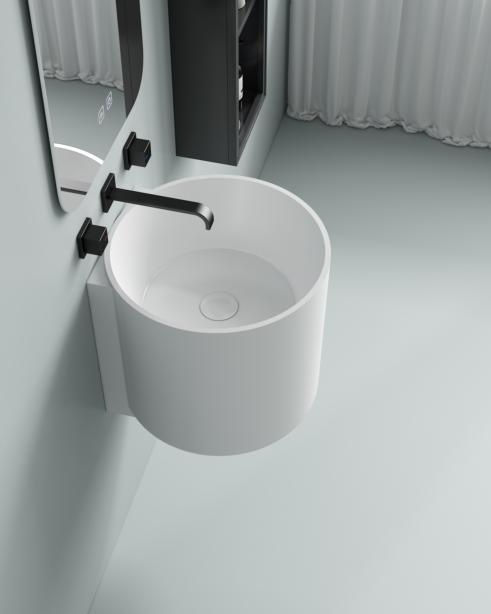  Budget Friendly Floating Ceramic Wash Basin High Temperature Glaze Anti Dirt Non Porous Factory Direct OEM ODM Custom Packing Support Small Custom Orders For Housing Projects