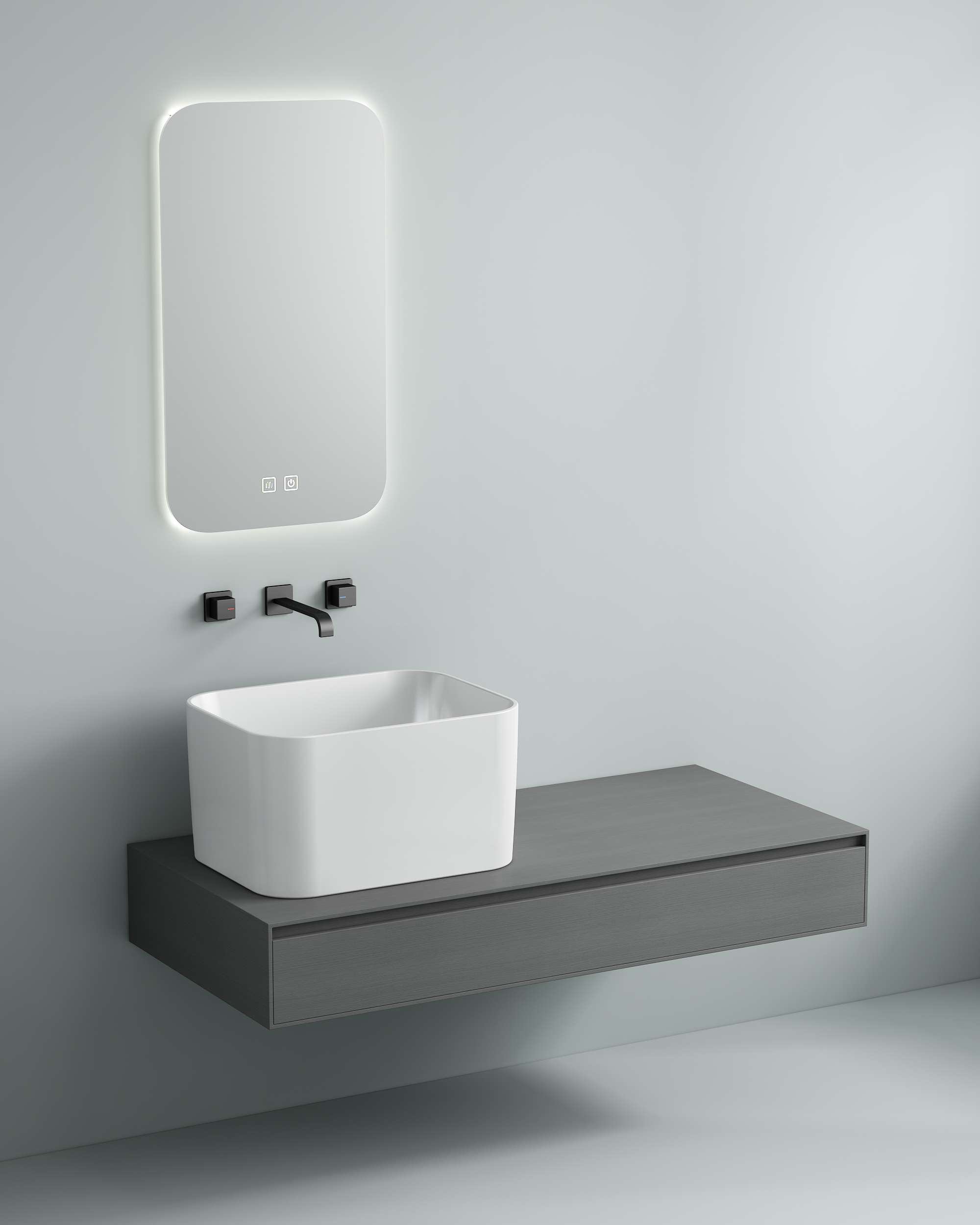 Anti Splash Wall Mounted Ceramic Wash Basin Stain Resistant Vitreous Glaze Anti Dirt Factory Direct Large Stock Custom Sample Support Small Custom Orders For Public Restroom Projects