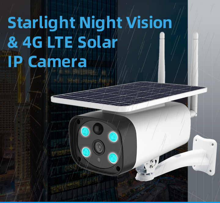 Solar-Powered 4G/WiFi Bullet Camera with Tuya – 1080P PIR Detection & Night Vision for Off-Grid Surveillance