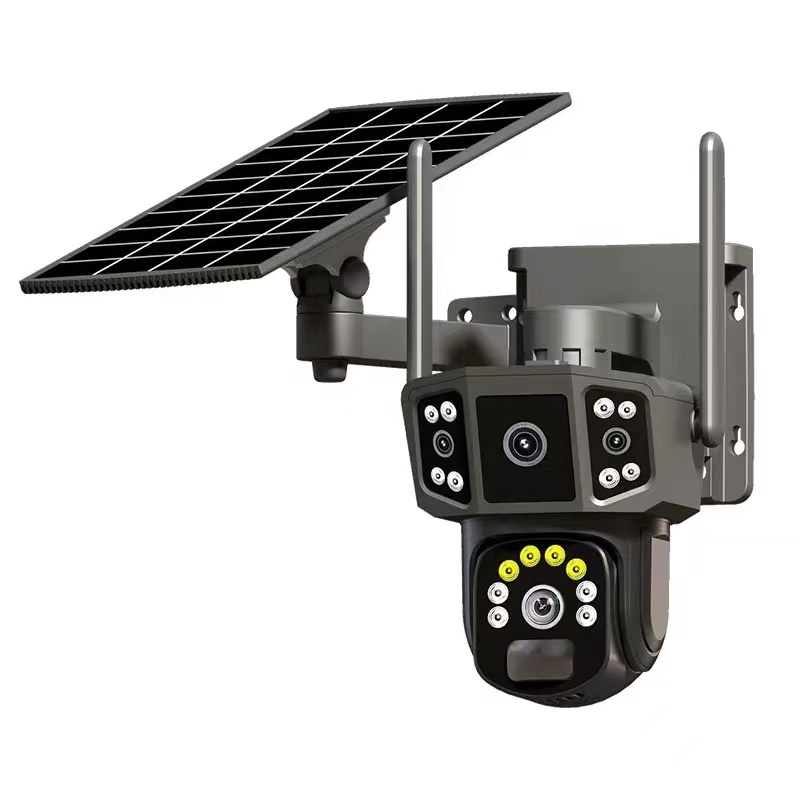 V380 Pro Full Color Night Vision Solar CCTV Camera | WiFi/4G Dual Connectivity | PIR Detection, PTZ & Outdoor Waterproof Surveillance