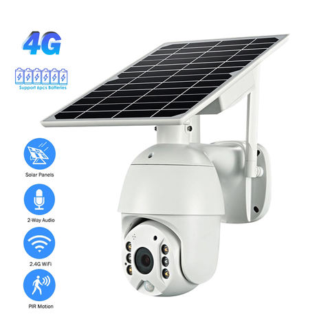 Ubox 4G LTE Outdoor Solar PTZ Camera | IP67 Waterproof, Rechargeable Battery – 4G Network, 360° HD Pan/Tilt Security for Farm/Garden