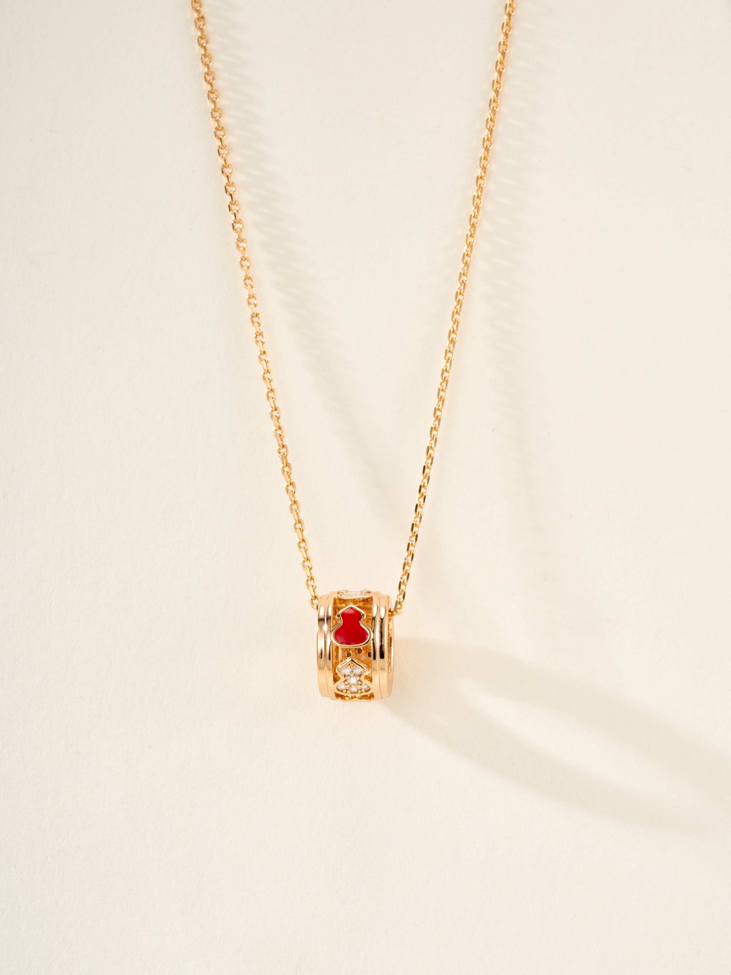 Kirin Wulu series diamond inlaid gourd ring pendant necklace