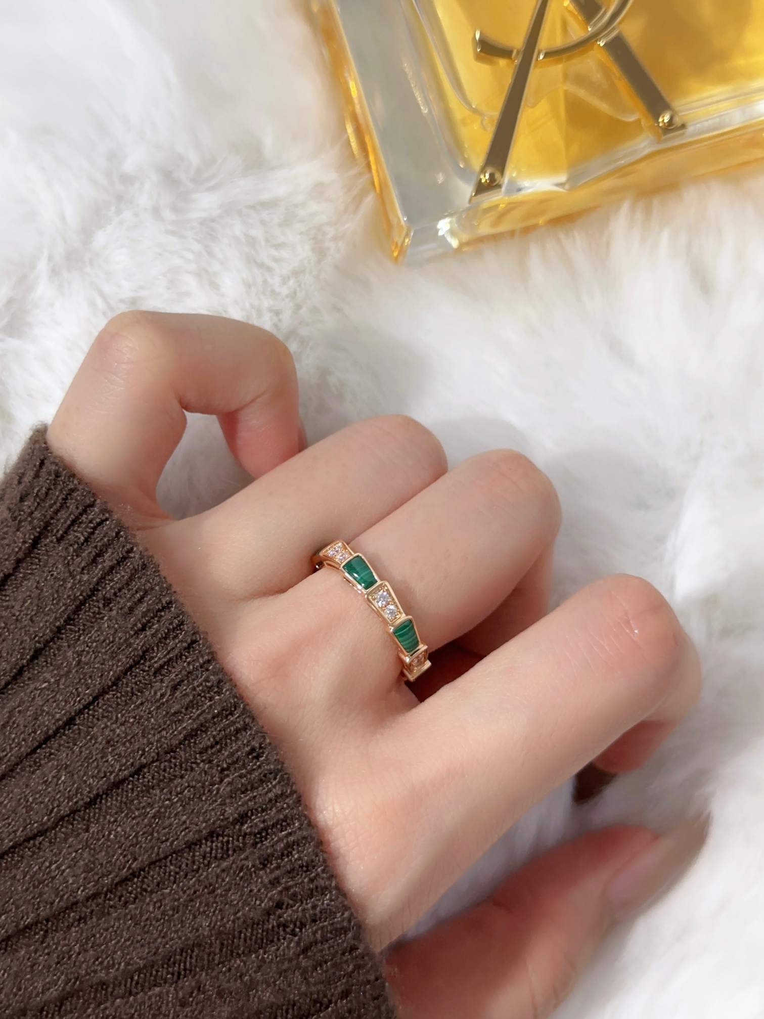 Brand new narrow snake ring (Fritillaria)